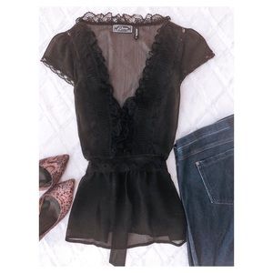 Guess Authentic Brand Black Top